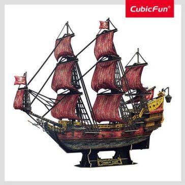 Queen Anne's Revenge (piros) 3D puzzle