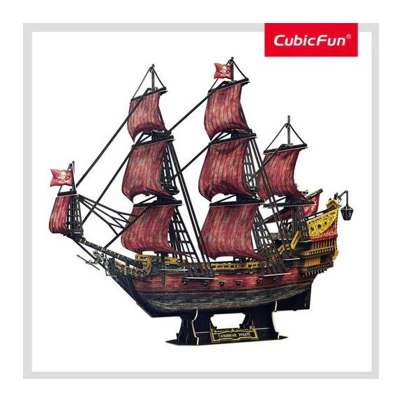 Queen Anne's Revenge (piros) 3D puzzle Queen Anne's Revenge (piros) 3D puzzle