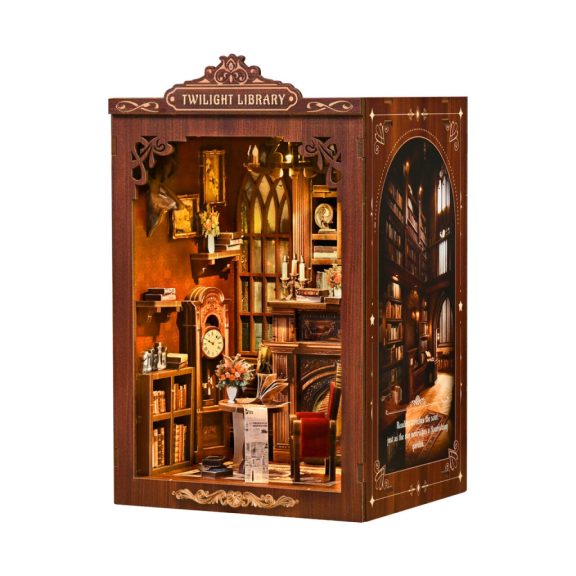 Alkonyat könyvtár DIY miniatűr ház Alkonyat könyvtár DIY miniatűr ház