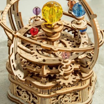 Mechanikus planetárium music box 3D Puzzle