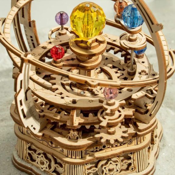 Mechanikus planetárium music box 3D Puzzle