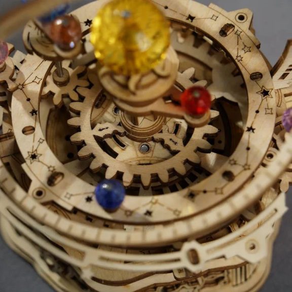 Mechanikus planetárium music box 3D Puzzle