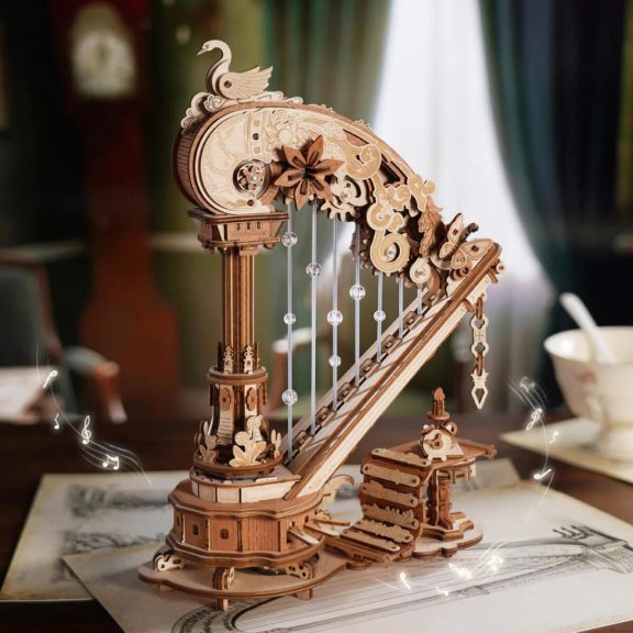 Varázslatos Hárfa music box 3D Puzzle Varázslatos Hárfa music box 3D Puzzle