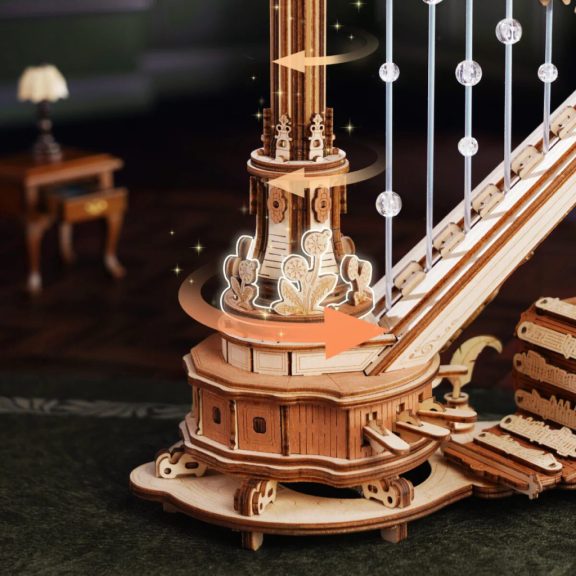Varázslatos Hárfa music box 3D Puzzle Varázslatos Hárfa music box 3D Puzzle