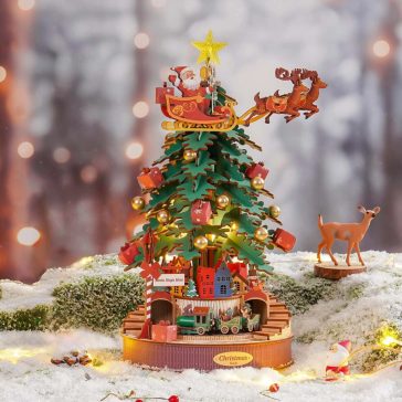 Karácsonyfa music box 3D Puzzle