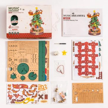 Karácsonyfa music box 3D Puzzle