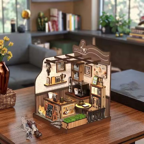 Vidéki kávézó DIY miniatűr ház Vidéki kávézó DIY miniatűr ház