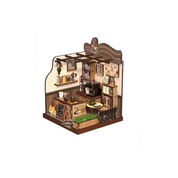 Vidéki kávézó DIY miniatűr ház Vidéki kávézó DIY miniatűr ház