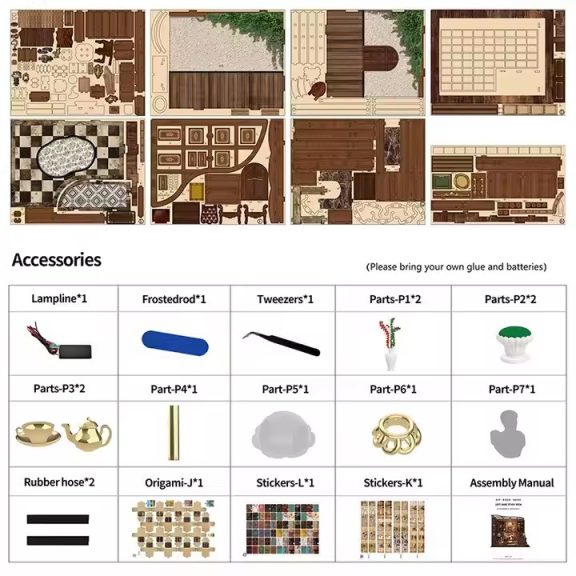 Varázsital műhely DIY miniatűr ház Varázsital műhely DIY miniatűr ház