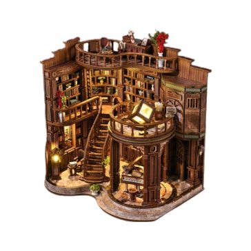 Óriás könyvtárszoba DIY miniatűr ház