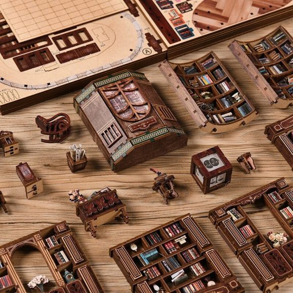 Óriás könyvtárszoba DIY miniatűr ház Óriás könyvtárszoba DIY miniatűr ház