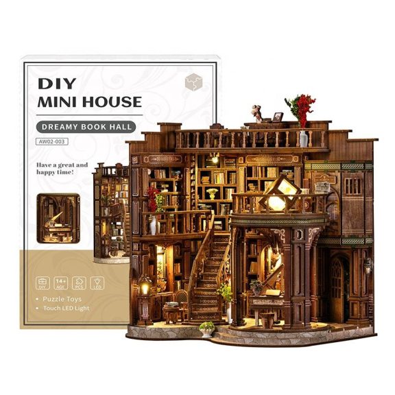 Óriás könyvtárszoba DIY miniatűr ház Óriás könyvtárszoba DIY miniatűr ház