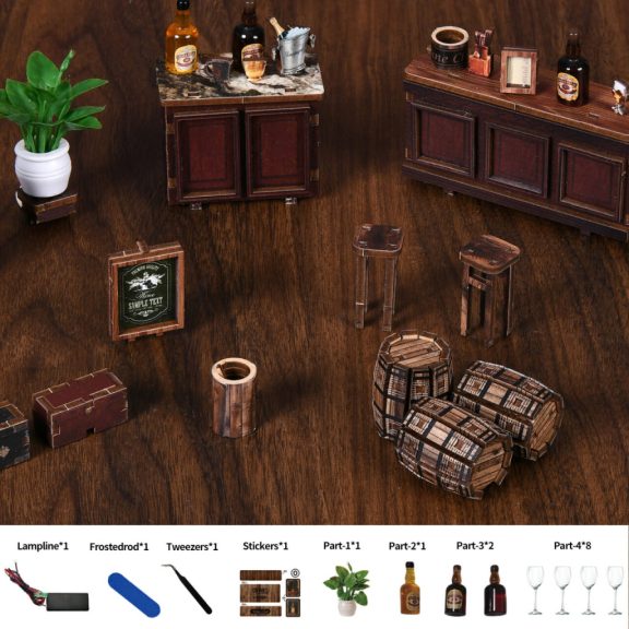 Sarok kocsma DIY miniatűr ház Sarok kocsma DIY miniatűr ház