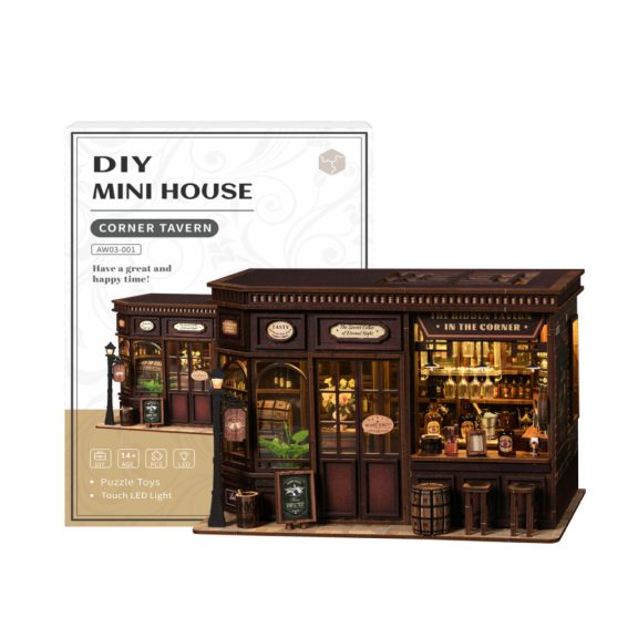 Sarok kocsma DIY miniatűr ház Sarok kocsma DIY miniatűr ház