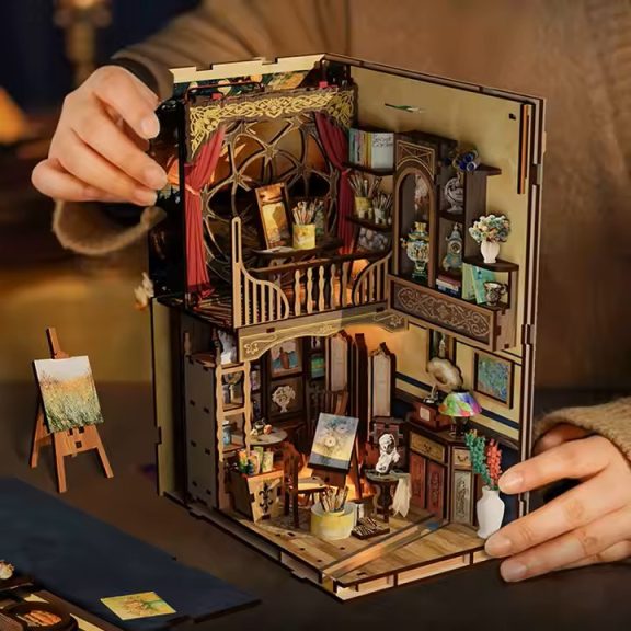 Van Gogh nyomában Könyvtámasz kirakóval 3D modell
