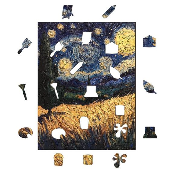 Van Gogh nyomában Könyvtámasz kirakóval 3D modell
