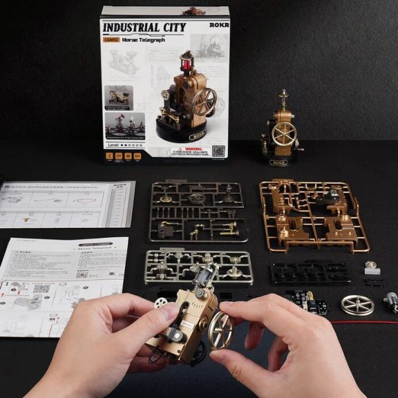 Morse-távíró 3D Puzzle Mechanikus Morse-távíró 3D Puzzle Mechanikus