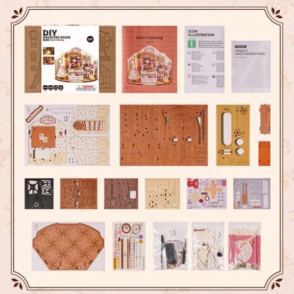 DIY Miniatűr ház - Elsa szabósága DIY Miniatűr ház - Elsa szabósága