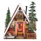 DIY Miniatűr ház A-FRAME faház