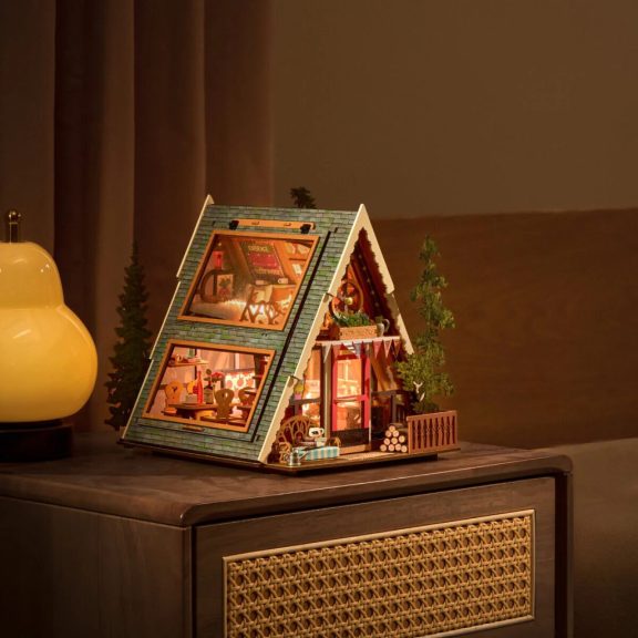 DIY Miniatűr ház A-FRAME faház DIY Miniatűr ház A-FRAME faház