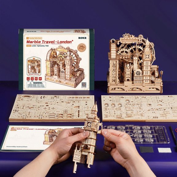 Londoni utazás golyópálya 3D Puzzle Londoni utazás golyópálya 3D Puzzle