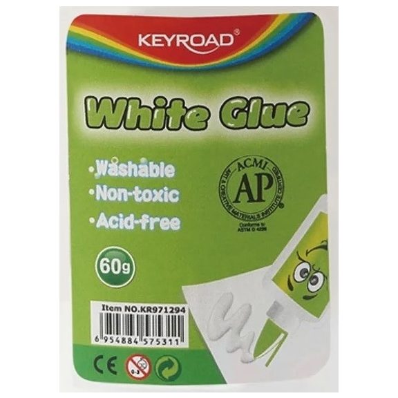 Keyroad fehér folyékony ragasztó 60 g Keyroad fehér folyékony ragasztó 60 g