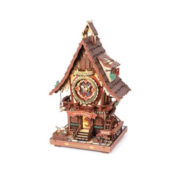 Kakukkos óra színes 3D Puzzle mechanikus