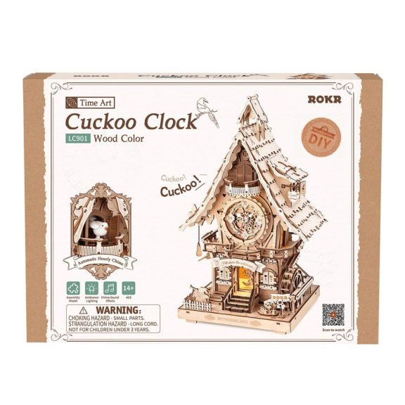 Kakukkos óra 3D Puzzle mechanikus