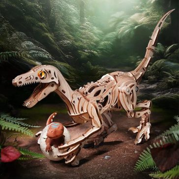 Velociraptor mechanikus 3D Puzzle