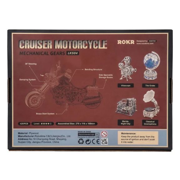 Cruiser motorkerékpár 3D Puzzle Cruiser motorkerékpár 3D Puzzle