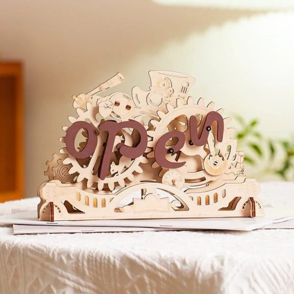 Nyitva-zárva jelzés 3D Puzzle mechanikus