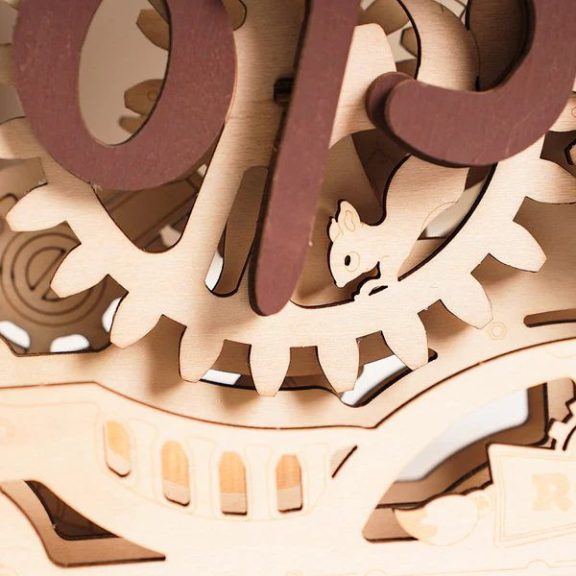 Nyitva-zárva jelzés 3D Puzzle mechanikus