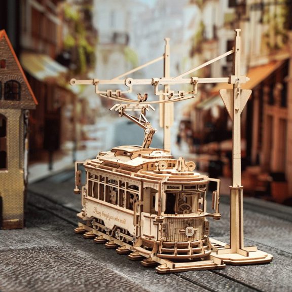 Városi villamos 3D Puzzle mechanikus Városi villamos 3D Puzzle mechanikus