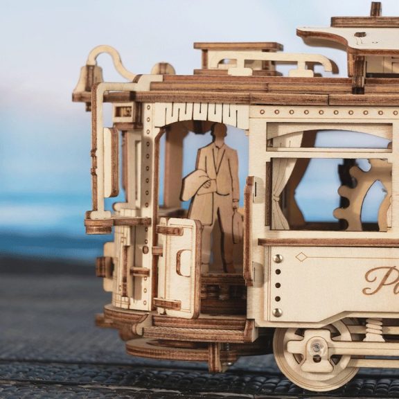 Városi villamos 3D Puzzle mechanikus Városi villamos 3D Puzzle mechanikus