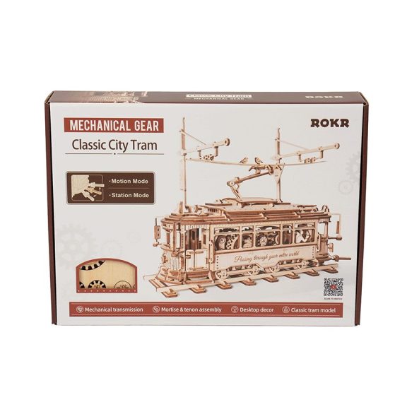 Városi villamos 3D Puzzle mechanikus Városi villamos 3D Puzzle mechanikus