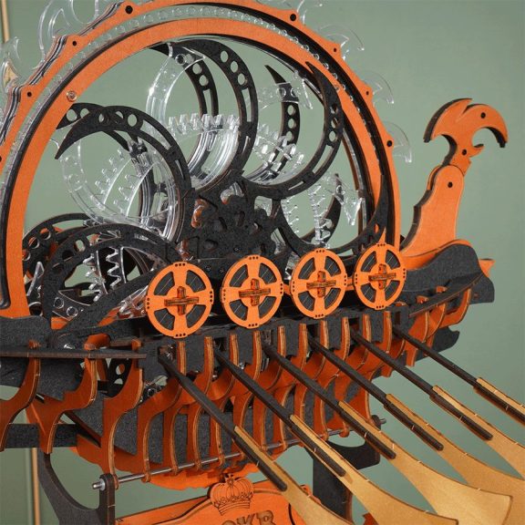 Viking sárkányhajó 3D Puzzle mechanikus Viking sárkányhajó 3D Puzzle mechanikus