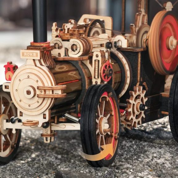 Gőzgép 3D Puzzle mechanikus