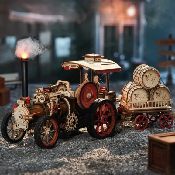 Gőzgép 3D Puzzle mechanikus
