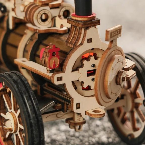 Gőzgép 3D Puzzle mechanikus