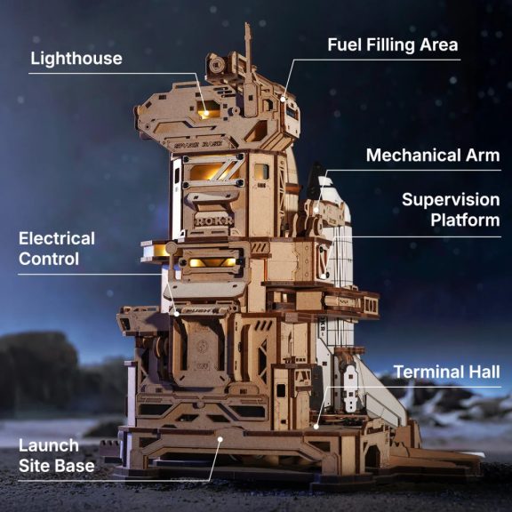 Űrrepülő kilövő állomás 3D Puzzle Mechanikus Űrrepülő kilövő állomás 3D Puzzle Mechanikus