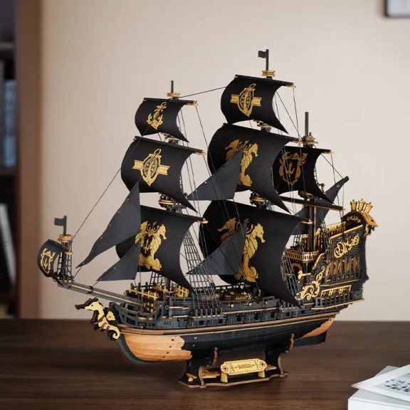 Csikóhal vitorlás hadihajó 3D makett Csikóhal vitorlás hadihajó 3D makett
