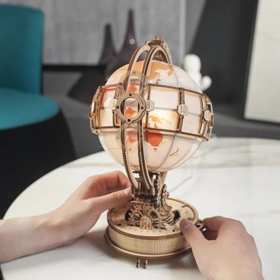 Világító földgömb 3D Puzzle