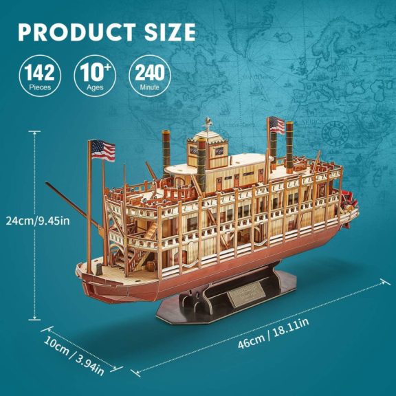 3D puzzle Mississippi Steamboat 3D puzzle Mississippi Steamboat