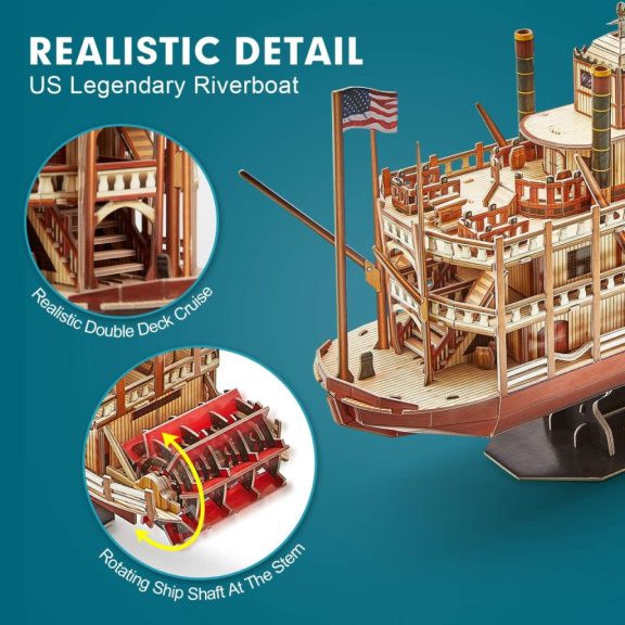 3D puzzle Mississippi Steamboat 3D puzzle Mississippi Steamboat