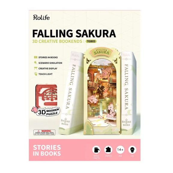 Falling Sakura Könyvtámasz 3D modell
