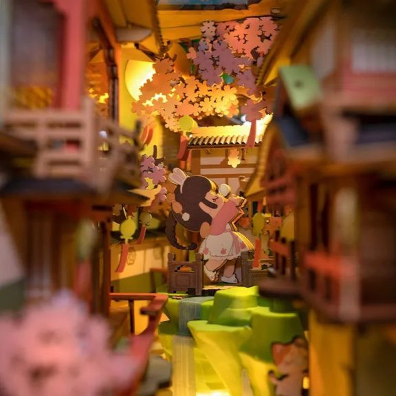 Falling Sakura Könyvtámasz 3D modell
